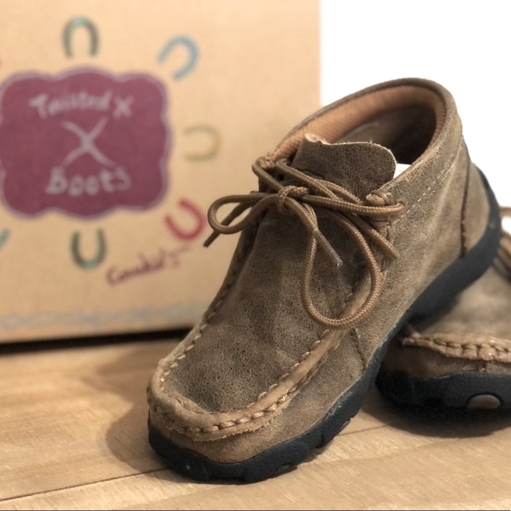 Kids size 9 - Twisted X Driving Mocs.